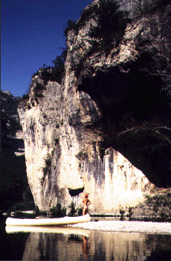 Rock face at the Détroits