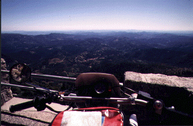Mountain ridges and the  Mediterranean